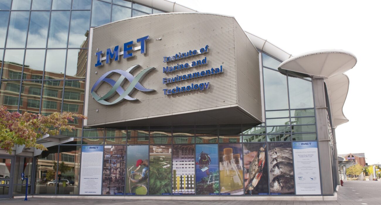 Exterior of the Institute of Marine and Environmental Technology at Baltimore’s Inner Harbor