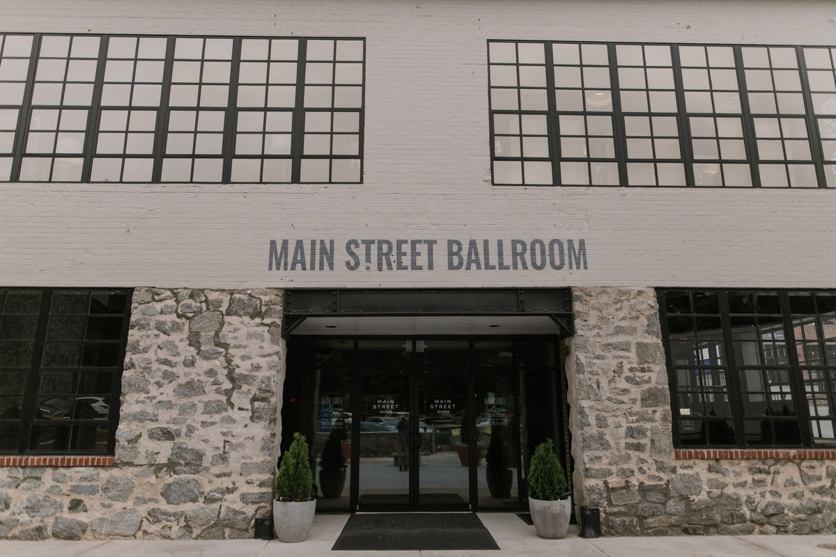 Entrance to Main Street Ballroom in historic Ellicott City